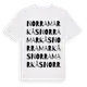 White t-shirt med Norra Markås ordlek t-shirt