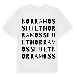 Norra Mosshult ordlek t-shirt – ekologisk bomull t-shirt från Pinshirt