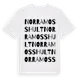 White t-shirt med Norra Mosshult ordlek t-shirt
