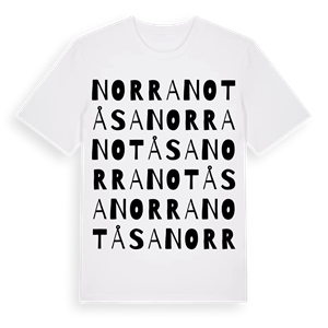 Norra Notåsa ordlek t-shirt – ekologisk bomull t-shirt från Pinshirt