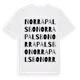 White t-shirt med Norra Palsbo ordlek t-shirt