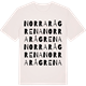Vintage White t-shirt med Norra Rågrena ordlek t-shirt