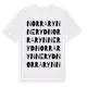 White t-shirt med Norra Rynneryd ordlek t-shirt