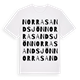 Norra Sandsjön ordlek t-shirt