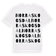 Norra skogsdal ordlek t-shirt