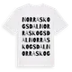 White t-shirt med Norra Skogsdal ordlek t-shirt