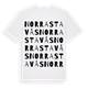 White t-shirt med Norra Stavås ordlek t-shirt