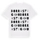 Norra Stigamo ordlek t-shirt