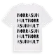 White t-shirt med Norra Sunhult ordlek t-shirt
