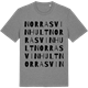 Mid Heather Gray t-shirt med Norra Svinhult ordlek t-shirt