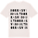 Vintage White t-shirt med Norra Svinhult ordlek t-shirt