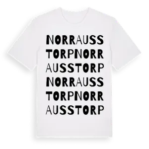 Norra Usstorp ordlek t-shirt – ekologisk bomull t-shirt från Pinshirt