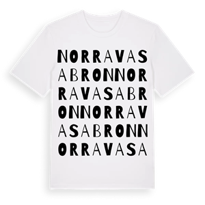 Norra Vasabron ordlek t-shirt – ekologisk bomull t-shirt från Pinshirt