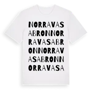 Norra Vasabron ordlek t-shirt – ekologisk bomull t-shirt från Pinshirt