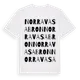 White t-shirt med Norra Vasabron ordlek t-shirt