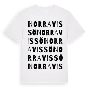 Norra Vissö ordlek t-shirt – ekologisk bomull t-shirt från Pinshirt