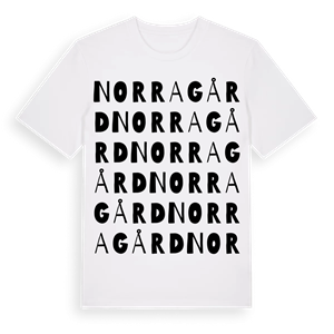 Norragård ordlek t-shirt – ekologisk bomull t-shirt från Pinshirt