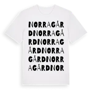 Norragård ordlek t-shirt – ekologisk bomull t-shirt från Pinshirt