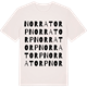 Vintage White t-shirt med Norratorp ordlek t-shirt