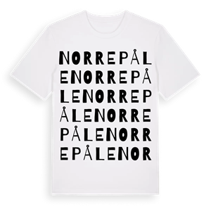 Norre påle ordlek t-shirt – ekologisk bomull t-shirt från Pinshirt