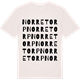 Vintage White t-shirt med Norretorp ordlek t-shirt