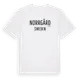 White t-shirt med Norrgård i Sverige t-shirt