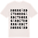 Vintage White t-shirt med Norrgärdet ordlek t-shirt