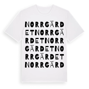 Norrgärdet ordlek t-shirt – ekologisk bomull t-shirt från Pinshirt