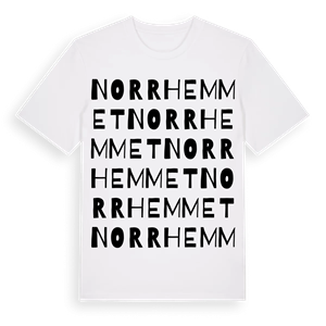 Norrhemmet ordlek t-shirt – ekologisk bomull t-shirt från Pinshirt