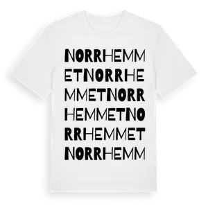 Norrhemmet ordlek t-shirt – ekologisk bomull t-shirt från Pinshirt