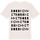 Vintage White t-shirt med Norrhemmet ordlek t-shirt