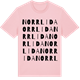 Pink Cotton t-shirt med Norrlida ordlek t-shirt