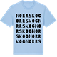 Blue Soul t-shirt med Norrskog ordlek t-shirt
