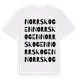 White t-shirt med Norrskogen ordlek t-shirt
