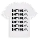 White t-shirt med Notholma ordlek t-shirt