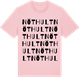Pink Cotton t-shirt med Nöthult ordlek t-shirt