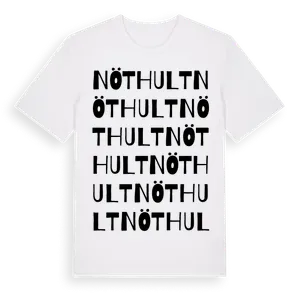 Nöthult ordlek t-shirt – ekologisk bomull t-shirt från Pinshirt
