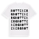 White t-shirt med Notteberg ordlek t-shirt