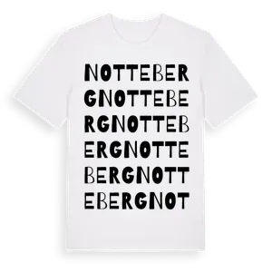 Notteberg ordlek t-shirt – ekologisk bomull t-shirt från Pinshirt