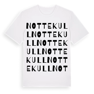 Nottekull ordlek t-shirt – ekologisk bomull t-shirt från Pinshirt