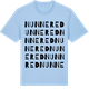 Blue Soul t-shirt med Nunnered ordlek t-shirt