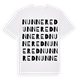 White t-shirt med Nunnered ordlek t-shirt