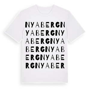 Nyaberg ordlek t-shirt – ekologisk bomull t-shirt från Pinshirt