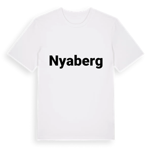 Nyaberg fetstil t-shirt – ekologisk bomull t-shirt från Pinshirt