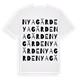 White t-shirt med Nyagärde ordlek t-shirt