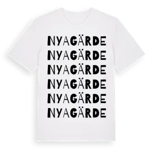 Nyagärde ordlek t-shirt – ekologisk bomull t-shirt från Pinshirt
