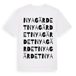Nyagärdet ordlek t-shirt – ekologisk bomull t-shirt från Pinshirt