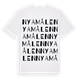 Nyamålen ordlek t-shirt