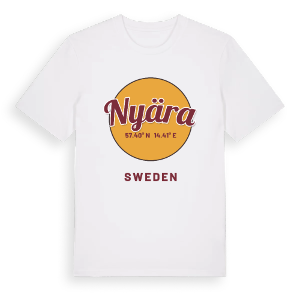 Nyära cirkel t-shirt – ekologisk bomull t-shirt från Pinshirt
