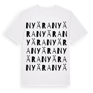 Nyära ordlek t-shirt – ekologisk bomull t-shirt från Pinshirt